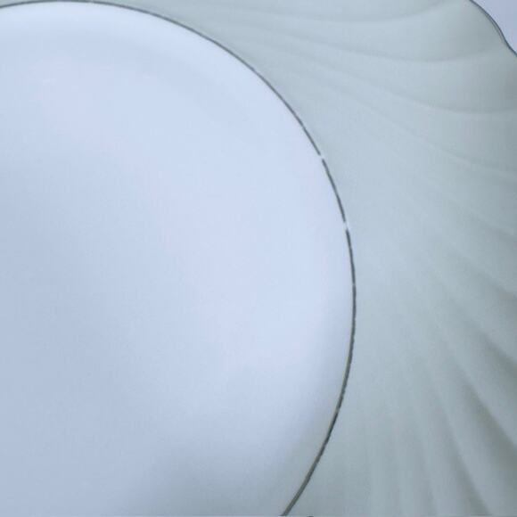 Royal Tettau South Wind Grey Green 4 Salad Plate Gray/Green Border Swirled VTG - Picture 11 of 11